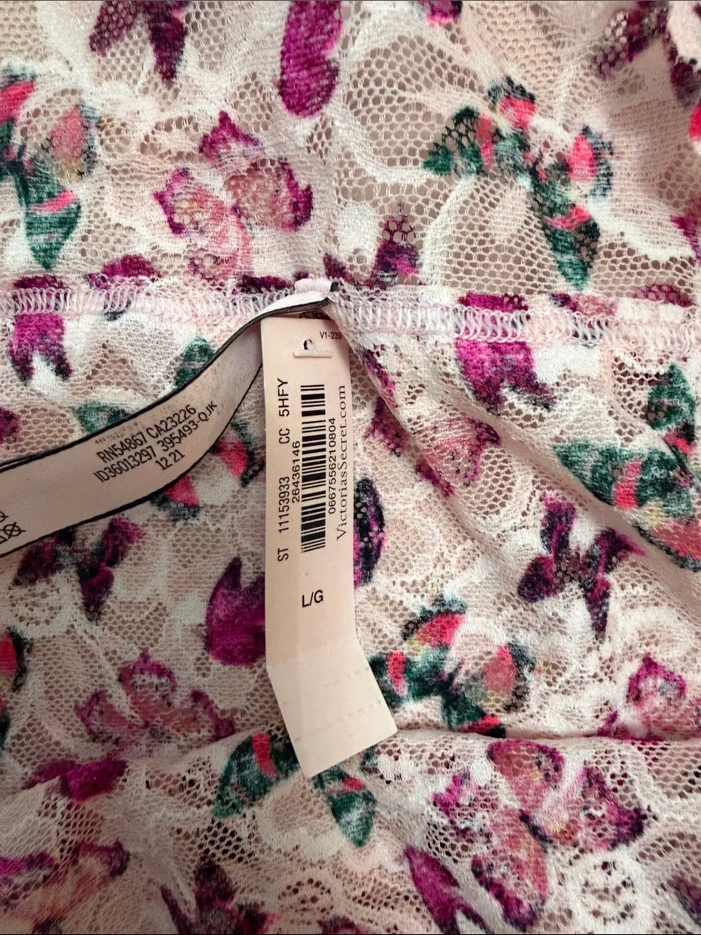 Lace Bralette & Brief Set - Pink Butterfly Print